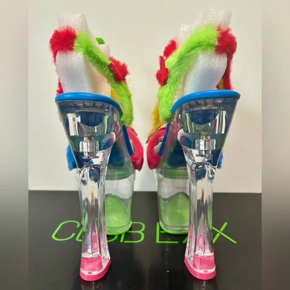 NIB Dolls Kill / Club Exx Chuckle Charm Platform Heels - Picture 6 of 10